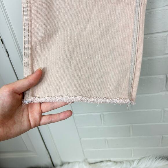 J.Crew Pink Light Faded Wash High Rise Straight Leg Denim Size 31 - Picture 5 of 8